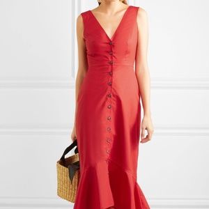 Saloni Zoey Dress Red NWT